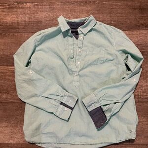 Tommy Hilfiger Mint Green Casual Button Down Shirt